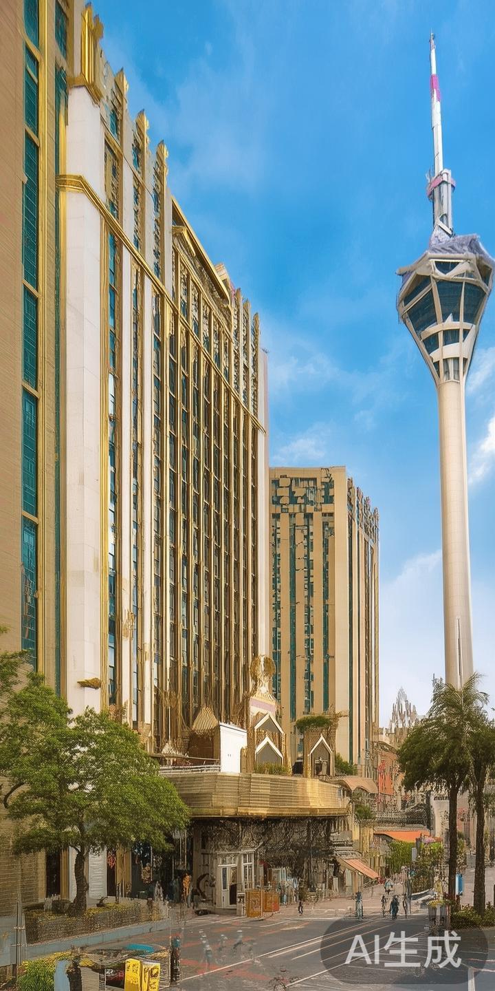 该赌场坐落在澳门半岛的中心区域，具体地址为澳门半岛